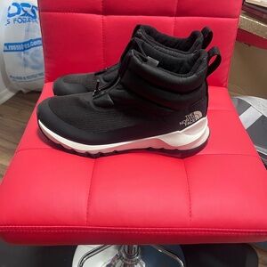 The North Face Black and White Winter Boots